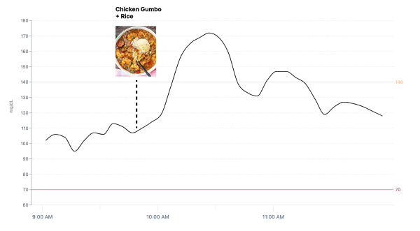 Chicken Gumbo Glucose Alert